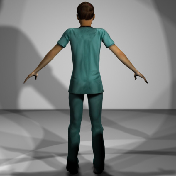 rigged medical personnel 3d model - Medical Personnel Collection Rigged - Women #2 by MasonMotion